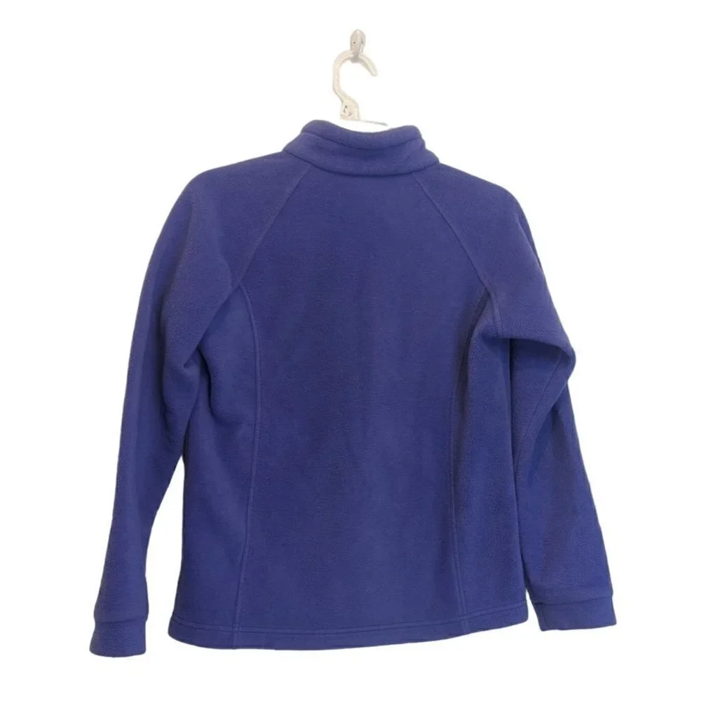 Columbia Fleece Benton Springs Full Zip GRAPE GUM Girls Jacket Large 14-16
